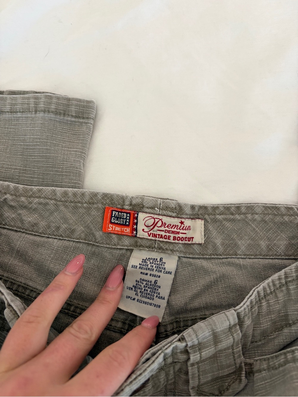 Vintage Bootcut Women’s Pants - Light Gray